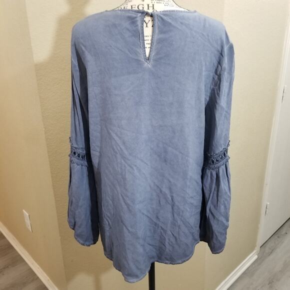 SPENSE‎ bell sleeve blouse sz large - Picture 3 of 13